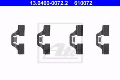 Ремкомплект дискових гальм ATE 13.0460-0072.2