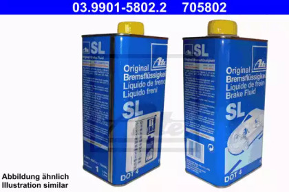 Тормозная жидкость DOT4 SL 1л ATE 03.9901-5802.2