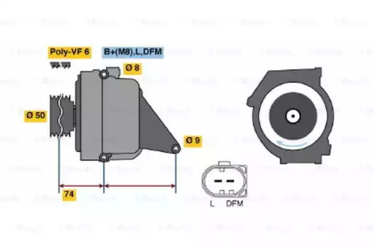 Генератор BOSCH 0 986 042 490