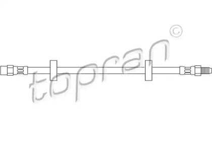Шланг тормозной передний HANS PRIES/TOPRAN 102635