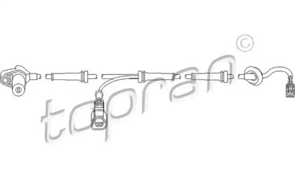 Датчик ABS передний HANS PRIES/TOPRAN 110485