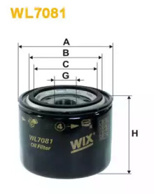 Фильтр масляный WIX WL7081