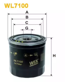 Фільтр оливи WIX WL7100