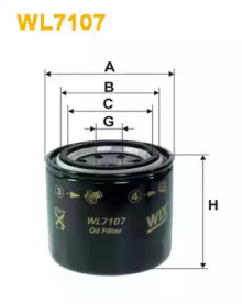 Фільтр оливи WIX WL7107