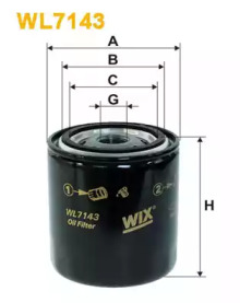 Фильтр масляный WIX WL7143