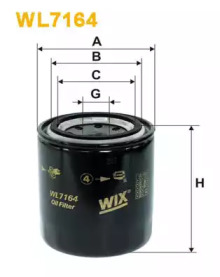 Фільтр оливи WIX WL7164