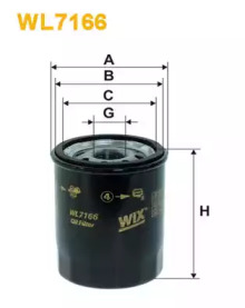 Фільтр оливи WIX WL7166