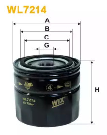 Фільтр оливи WIX WL7214