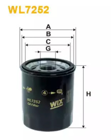 Фільтр оливи WIX WL7252