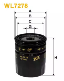 Фільтр оливи WIX WL7278
