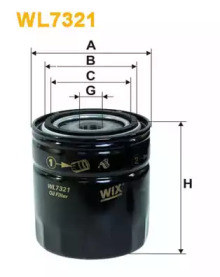 Фільтр оливи WIX WL7321