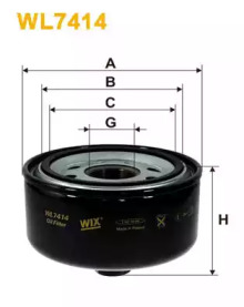 Фильтр масляный WIX WL7414