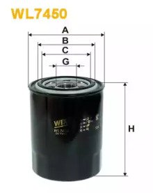 Фільтр оливи WIX WL7450