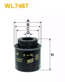 Фільтр оливи WIX WL7467