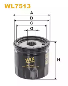 Фільтр оливи WIX WL7513
