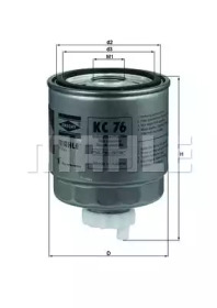 Фильтр топливный KNECHT KC 76