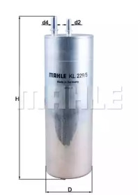 Фильтр топливный MAHLE KL 229/5