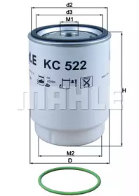Фильтр топливный MAHLE KC 522D