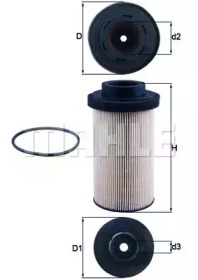 Фильтр топливный KNECHT KX 80/1D