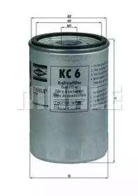 Фильтр топливный MAHLE KC 6