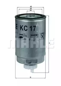 Фильтр топливный MAHLE KC 17D