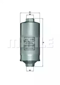 Фильтр топливный MAHLE KL 59