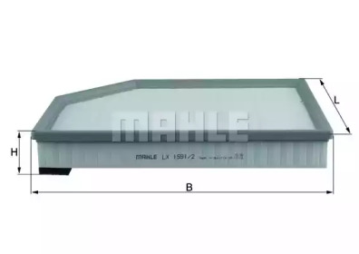 Фильтр воздушный MAHLE LX 1591/2