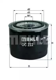 Фільтр оливи MAHLE OC 222