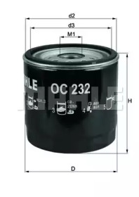 Фільтр оливи KNECHT OC 232
