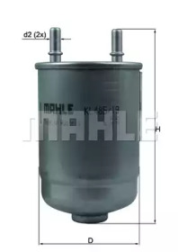 Фильтр топливный MAHLE KL 485/19D