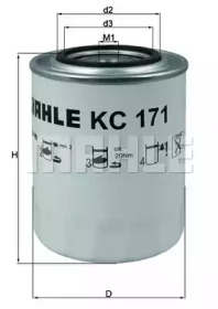 Фильтр топливный MAHLE KC 171