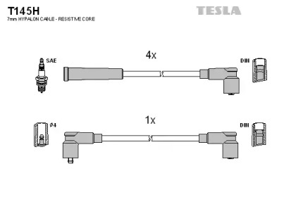 Комплект кабелів TESLA T145H