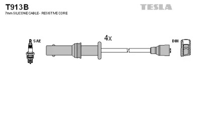 Комплект электропроводки TESLA T913B