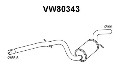 Амортизатор VENEPORTE VW80343