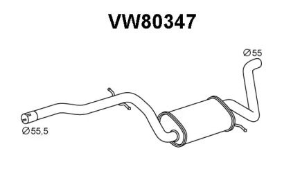 Амортизатор VENEPORTE VW80347