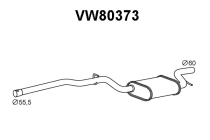 Амортизатор VENEPORTE VW80373