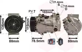 Компрессор VAN WEZEL 4300K620