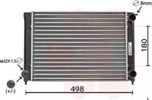 Радиатор охлаждения VAN WEZEL 58002040