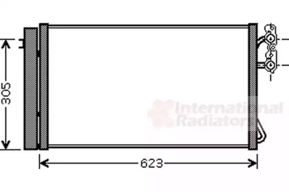 Радиатор кондиционера VAN WEZEL 06005296