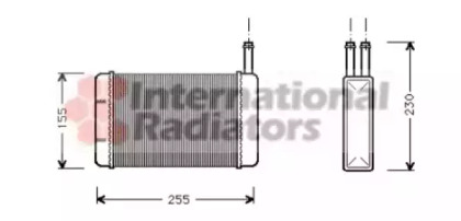 Радиатор отопителя салона VAN WEZEL 18006134