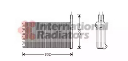 Радиатор отопителя салона VAN WEZEL 18006154