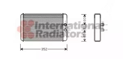 Радиатор отопителя салона VAN WEZEL 17006265