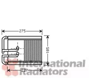 Радиатор отопителя салона VAN WEZEL 82006168