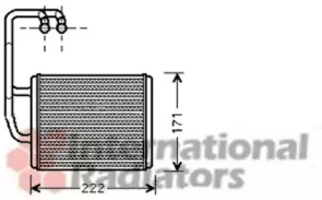 Радиатор отопителя салона VAN WEZEL 83006076