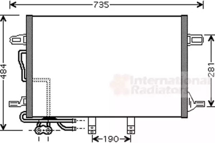 Радиатор кондиционера VAN WEZEL 30005307