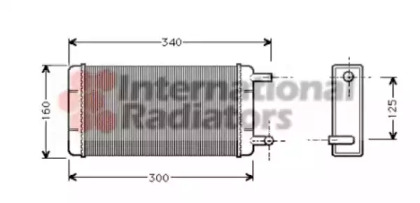 Радиатор отопителя VAN WEZEL 30006108
