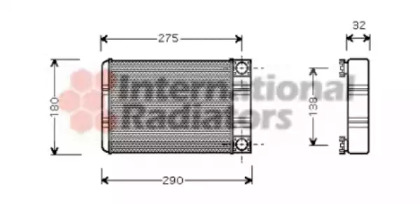 Радиатор отопителя салона VAN WEZEL 30006312