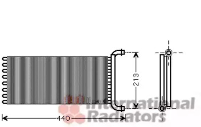 Радиатор отопителя салона VAN WEZEL 30006399