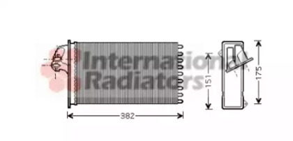 Радиатор отопителя салона VAN WEZEL 30006355