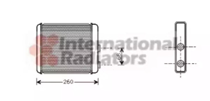 Радиатор отопителя салона VAN WEZEL 37006259